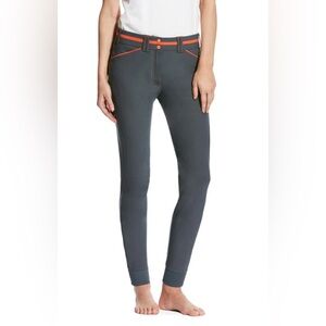 Ariat Heritage Elite Girl’s Grey/Orange Contrast Breech